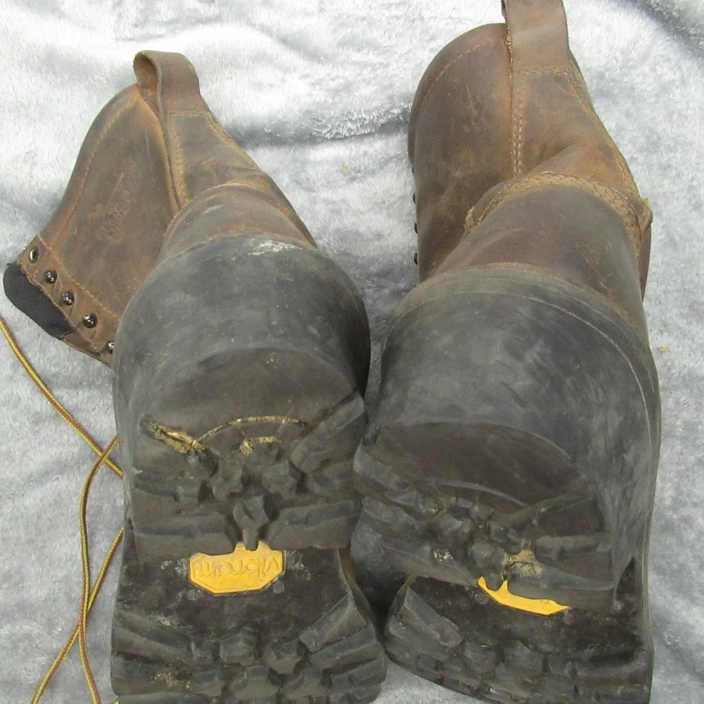 Red Wing Men Boot 8D Brown Logger Max Safety Toe Waterproof Iron Ranger 4420 VTG